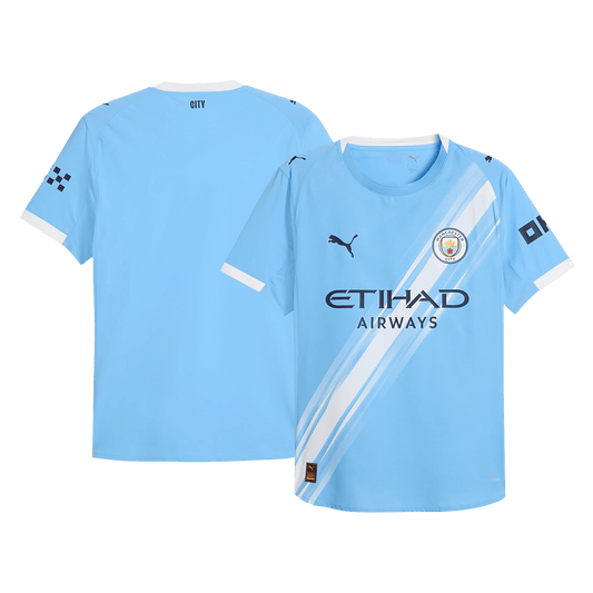 Manchester City Thuis Spelersversie Voetbalshirt 2025/26 - Slim Fit
