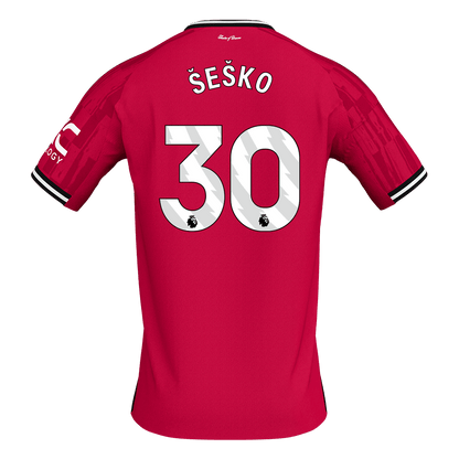 ŠEŠKO #30 Heren Manchester United Thuis Voetbalshirt 2025/26 [PREMIUM]