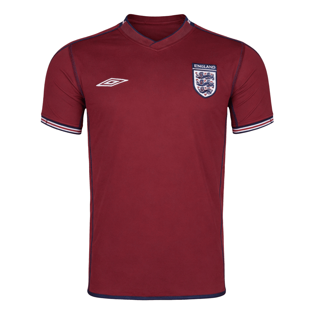 Retro England Uit Voetbalshirt 2002 - voorkant