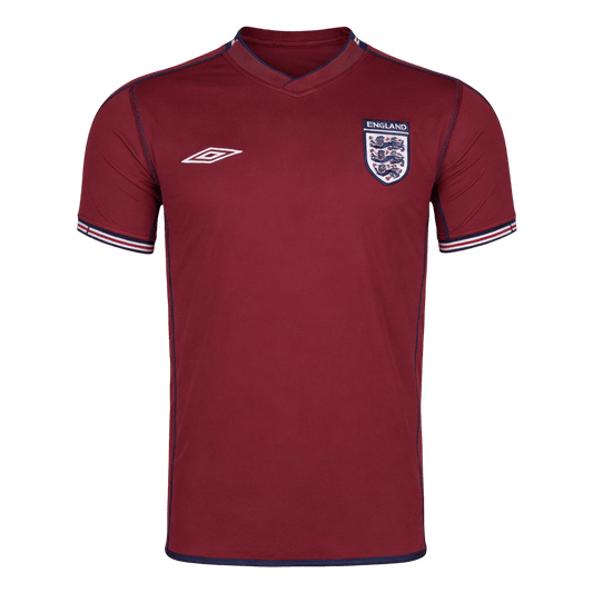 Retro England Uit Voetbalshirt 2002 - voorkant