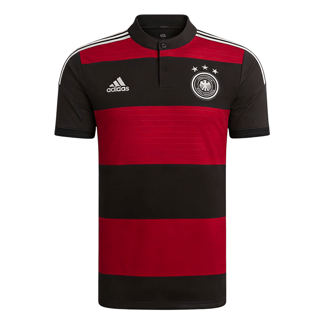 Retro Germany Uit Voetbalshirt 2014 - voorkant