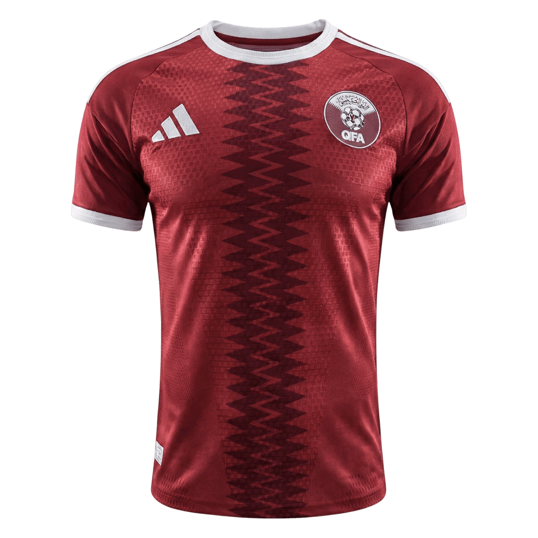 Qatar Thuis Spelersversie Voetbalshirt WK Voetbal 2026 - Slim Fit - voorkant