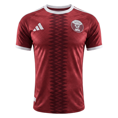 Qatar Thuis Spelersversie Voetbalshirt WK Voetbal 2026 - Slim Fit - voorkant
