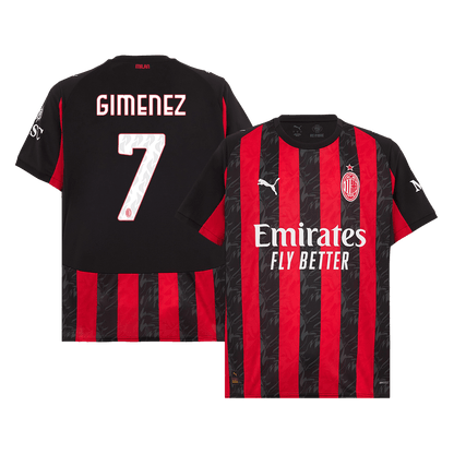 GIMENEZ #7 Heren AC Milan Thuis Voetbalshirt 2025/26 [PREMIUM]