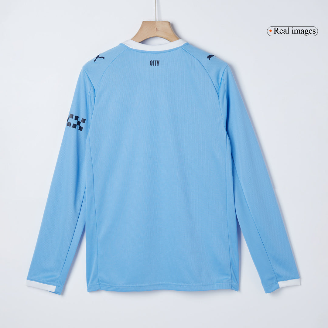 Heren Manchester City Thuis Lange Mouwen Voetbalshirt 2025/26