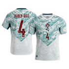 RÚBEN DIAS #4 Heren Portugal Uit Voetbalshirt WK Voetbal 2026