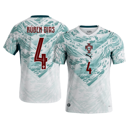 RÚBEN DIAS #4 Heren Portugal Uit Voetbalshirt WK Voetbal 2026