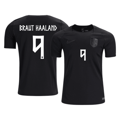 BRAUT HAALAND #9 Heren Noorwegen Uitshirt WK Voetbal 2026
