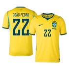JOÃO PEDRO #22 Heren Brazil Thuis Voetbalshirt WK Voetbal 2026