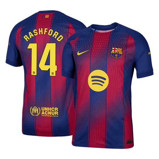 RASHFORD #14 Barcelona Thuis Spelersversie Voetbalshirt 2025/26 - Slim Fit