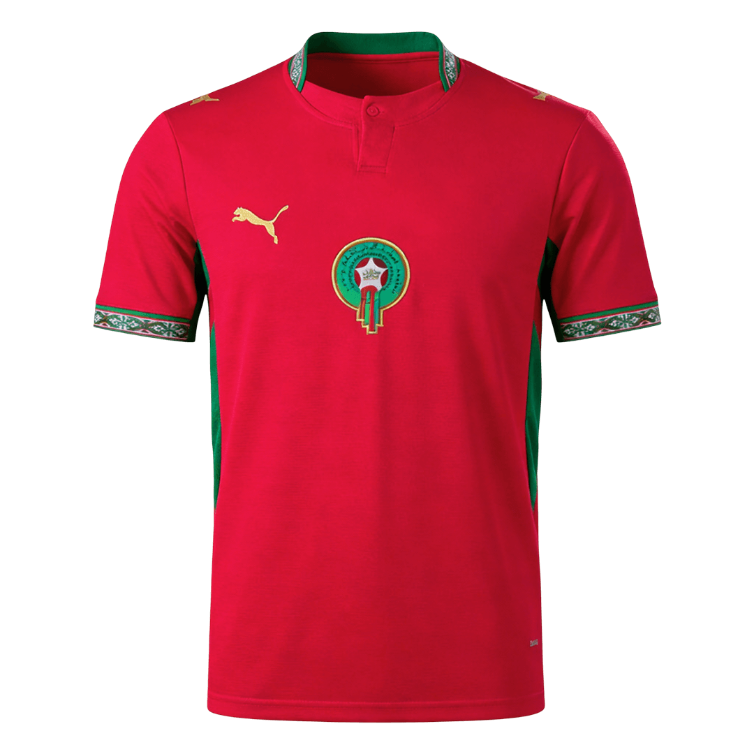 Heren Morocco Thuis Voetbalshirt WK Voetbal 2026 - voorkant