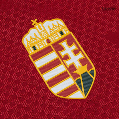 Hungría Thuis Spelersversie Voetbalshirt WK Voetbal 2026 - Slim Fit - close-up