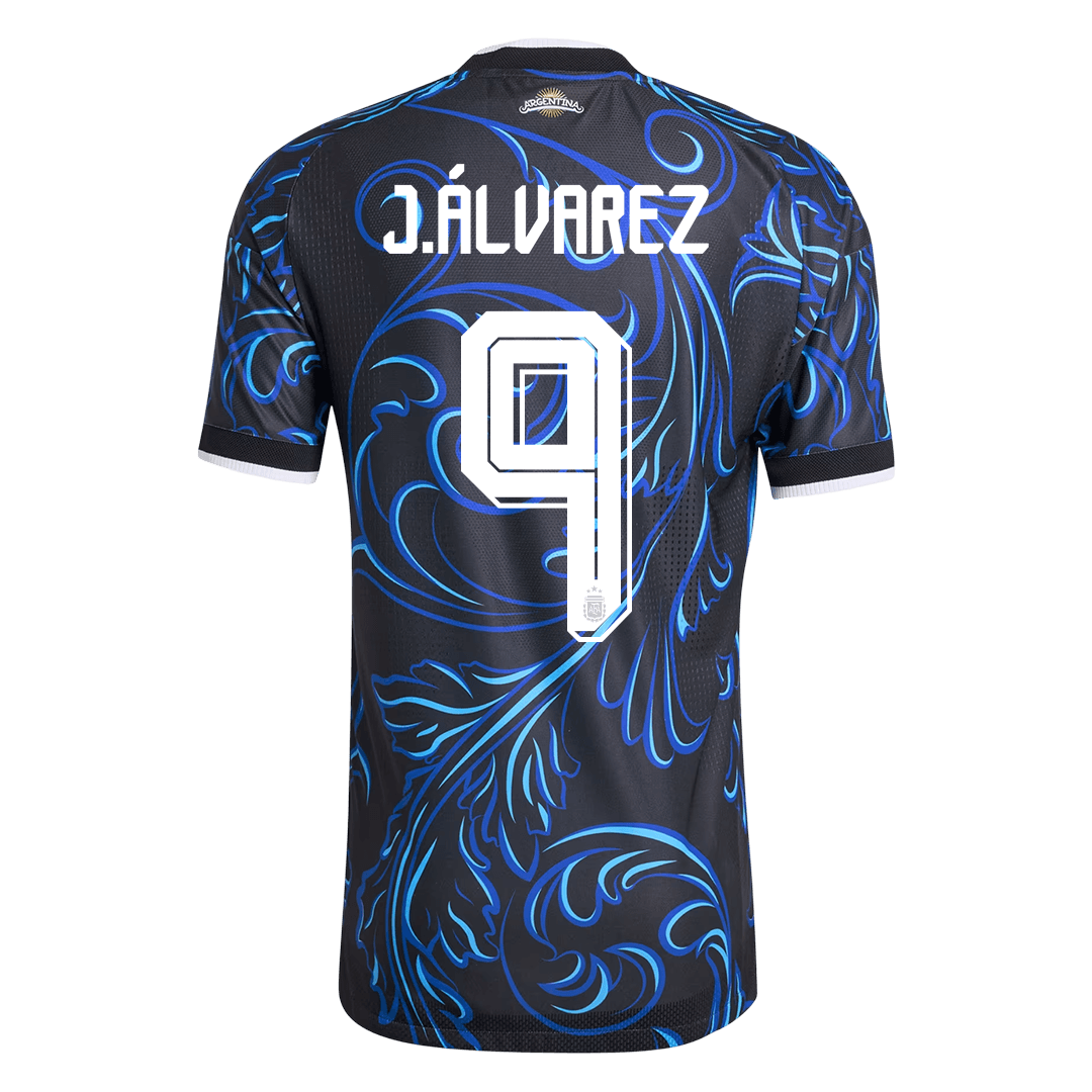 J. ÁLVAREZ #9 Argentina Uit Spelersversie Voetbalshirt WK Voetbal 2026 - Slim Fit