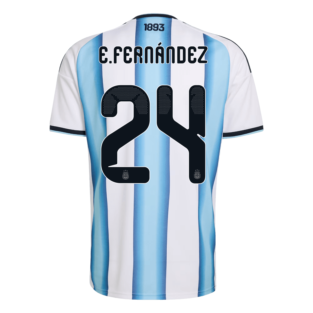 E. FERNÁNDEZ #24 Heren Argentina Thuis Voetbalshirt 2026 [PREMIUM]