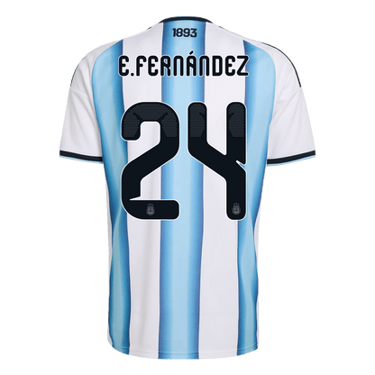 E. FERNÁNDEZ #24 Heren Argentina Thuis Voetbalshirt 2026 [PREMIUM]