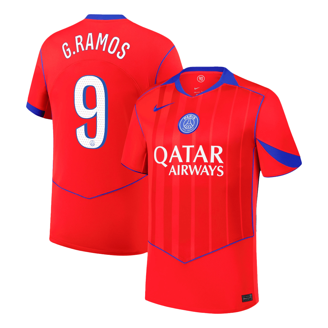 G.RAMOS #9 Heren PSG Derde Voetbalshirt 2025/26