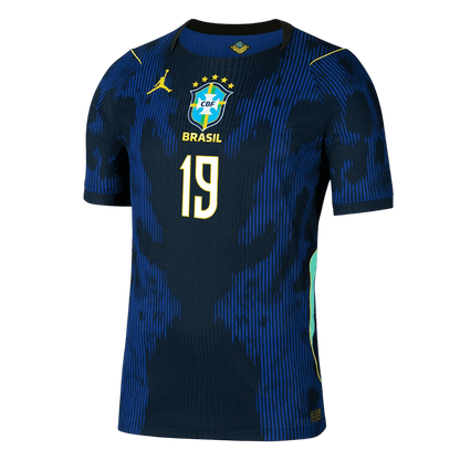 ENDRICK #19 Brazil Uit Spelersversie Voetbalshirt WK Voetbal 2026 - Slim Fit