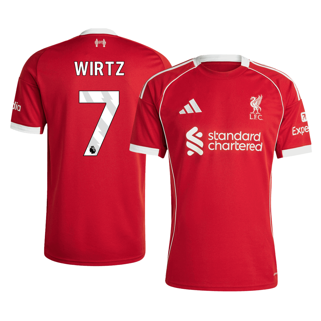 WIRTZ #7 Heren Liverpool Thuis Voetbalshirt 2025/26