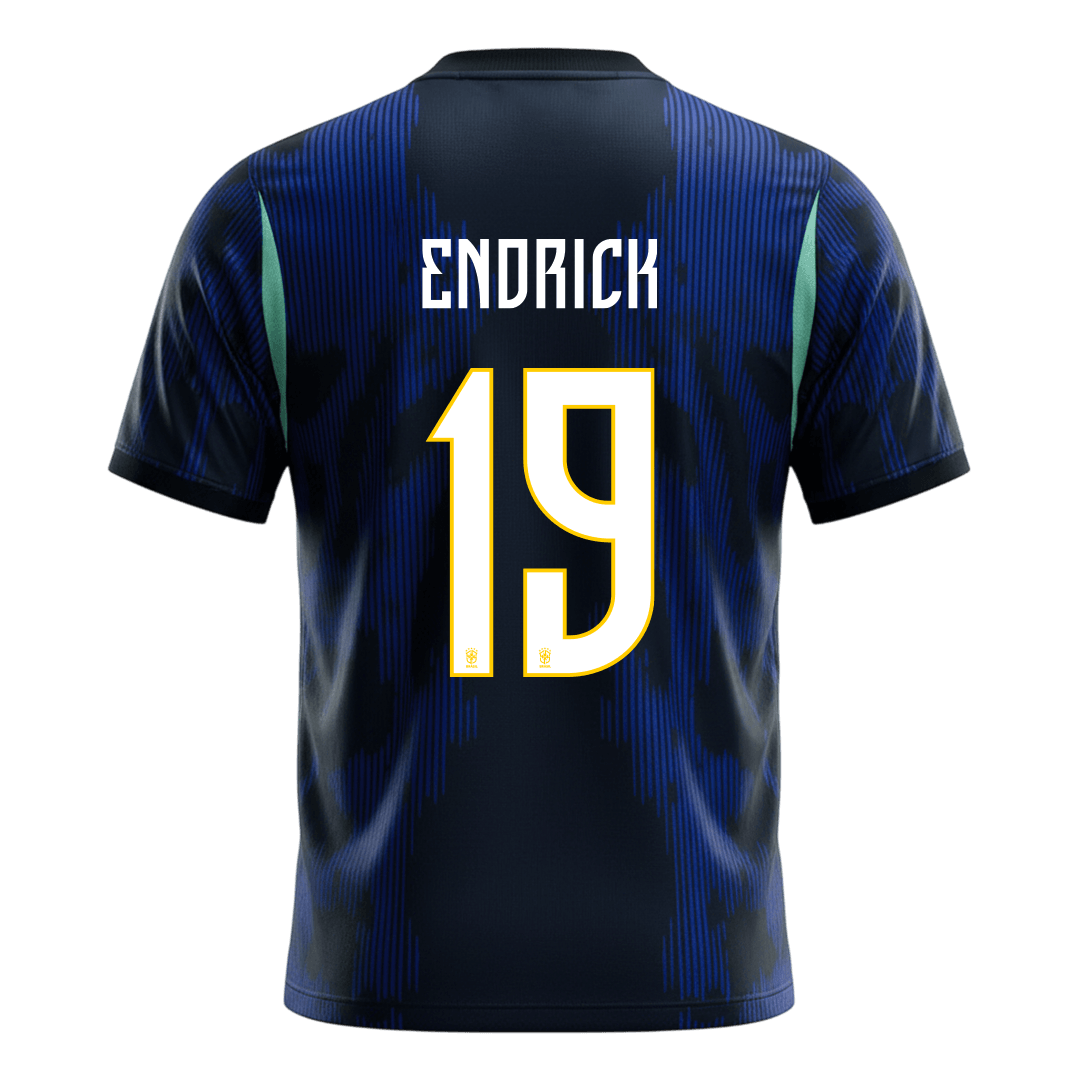 ENDRICK #19 Heren Brazil Uit Voetbalshirt WK Voetbal 2026