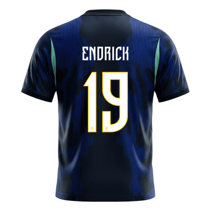 ENDRICK #19 Heren Brazil Uit Voetbalshirt WK Voetbal 2026
