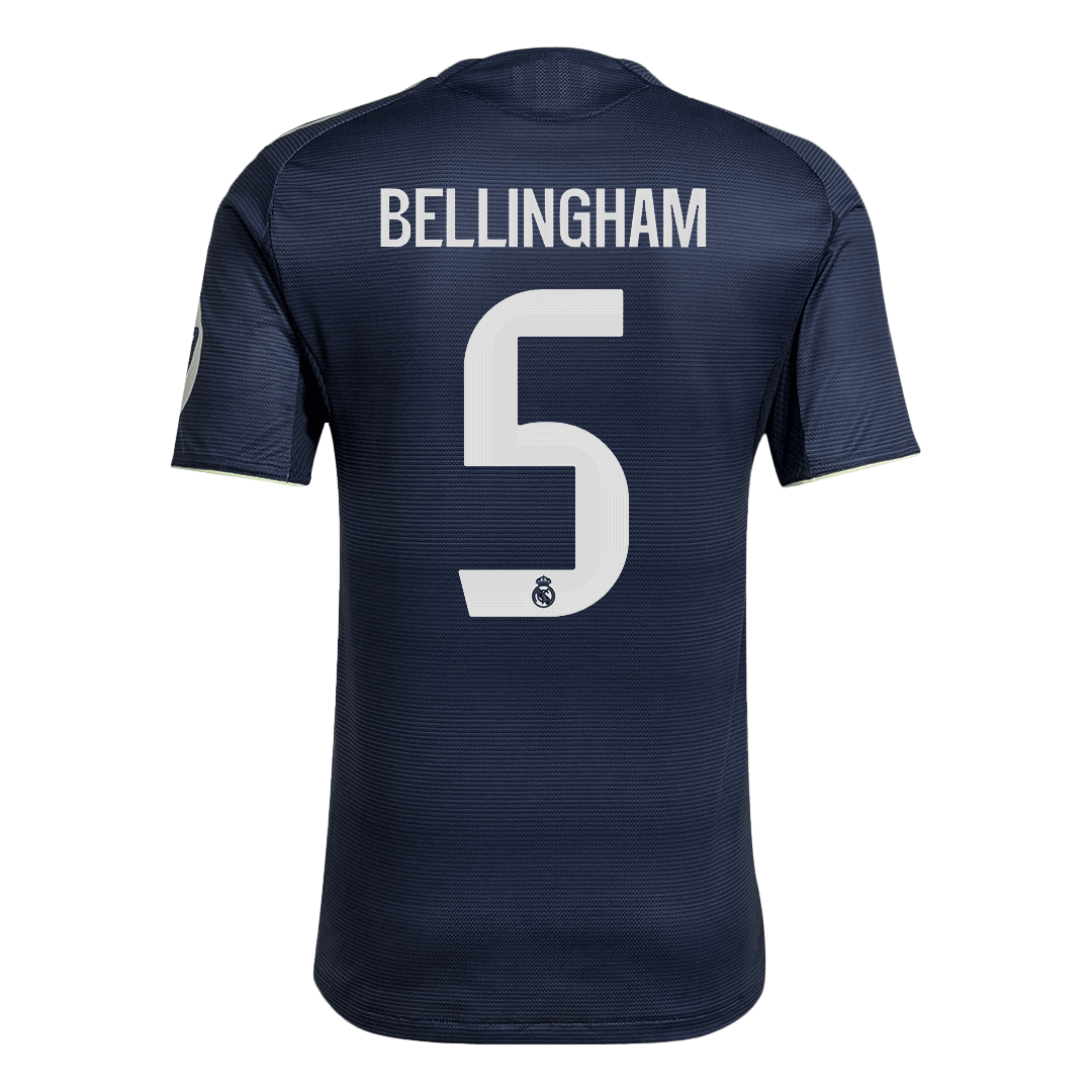 BELLINGHAM #5 Real Madrid Uit Spelersversie Voetbalshirt 2025/26 - Slim Fit