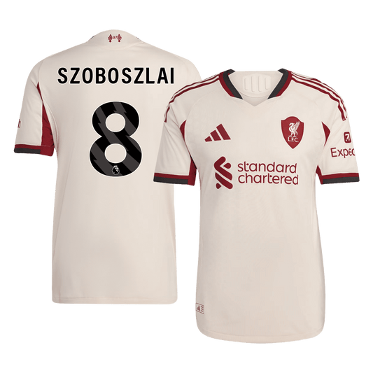 SZOBOSZLAI #8 Liverpool Uit Spelersversie Voetbalshirt 2025/26 - Slim Fit
