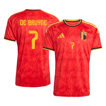 DE BRUYNE #7 Heren Belgium Thuis Voetbalshirt 2026