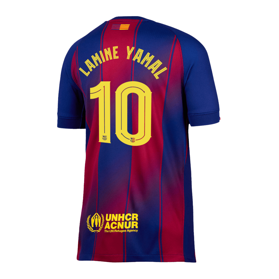 LAMINE YAMAL #10 Heren Barcelona Thuis Voetbalshirt 2025/26 - UCL [PREMIUM]