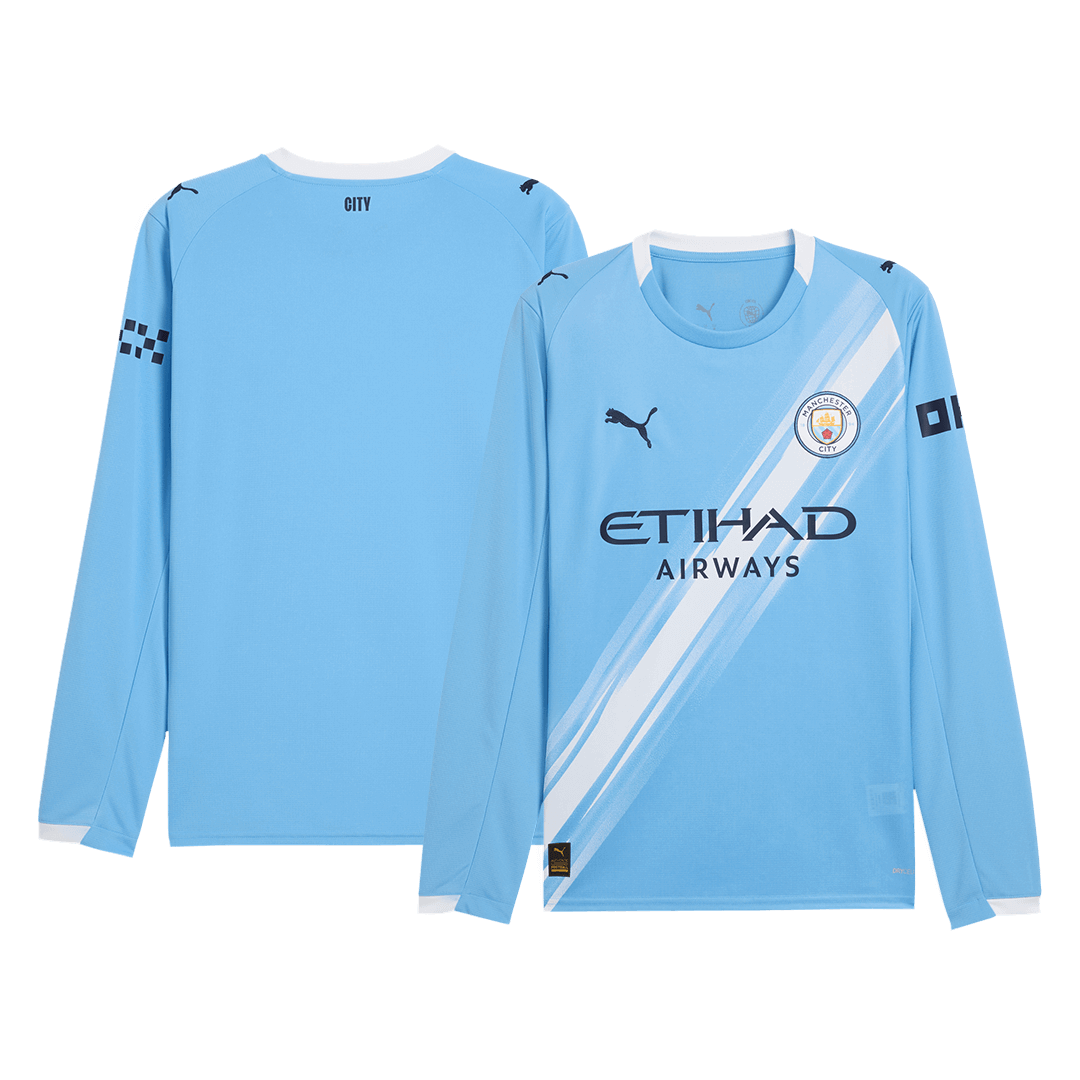 Heren Manchester City Thuis Lange Mouwen Voetbalshirt 2025/26