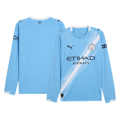 Heren Manchester City Thuis Lange Mouwen Voetbalshirt 2025/26