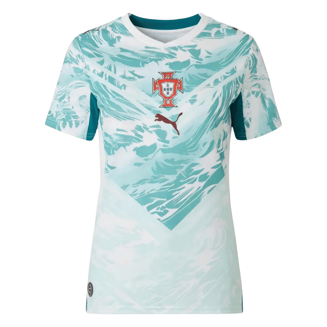 Dames Portugal Uit Voetbalshirt 2026 - voorkant