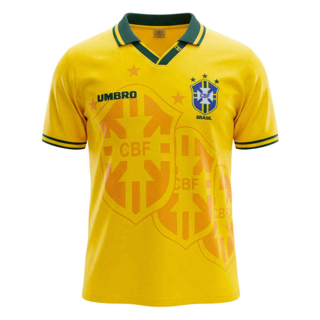 Retro Brazil Thuis Voetbalshirt 1994