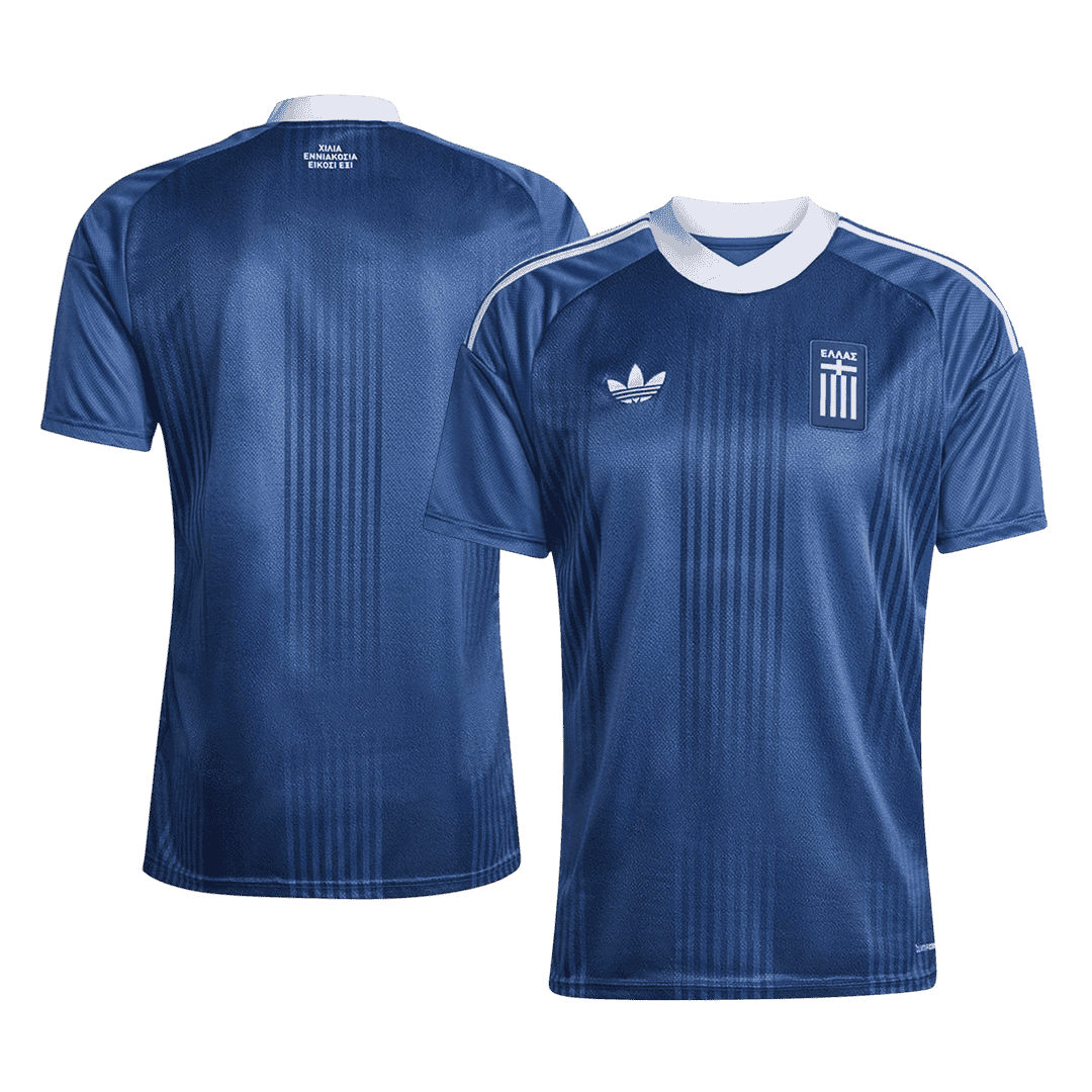 Heren Greece Uit Voetbalshirt WK Voetbal 2026 - achterkant