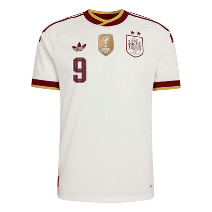 GAVI #9 Spanje Spelersversie Uitshirt WK Voetbal 2026 - slim fit【Kampioenseditie】