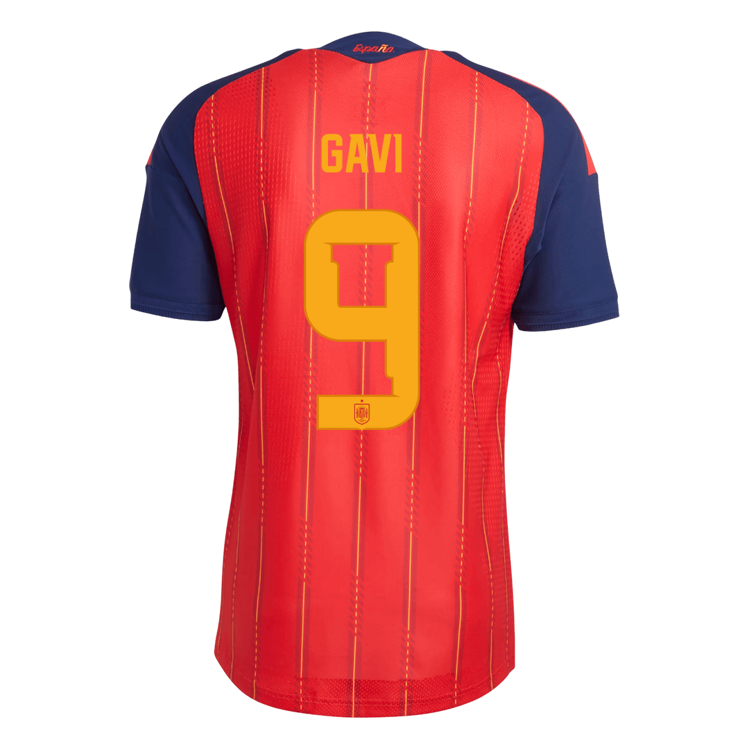 GAVI	 #9 Spain Thuis Spelersversie Voetbalshirt WK Voetbal 2026 - Slim Fit