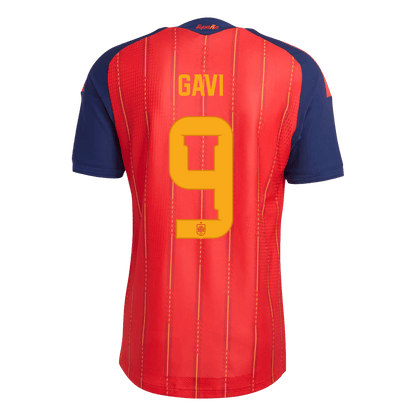 GAVI	 #9 Spain Thuis Spelersversie Voetbalshirt WK Voetbal 2026 - Slim Fit