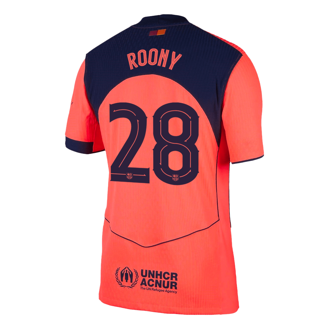 ROONY #28 Barcelona Derde Spelersversie Voetbalshirt 2025/26 - Slim Fit