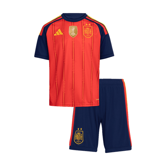 Kinder Spanje thuistenue WK Voetbal 2026【Kampioenseditie】