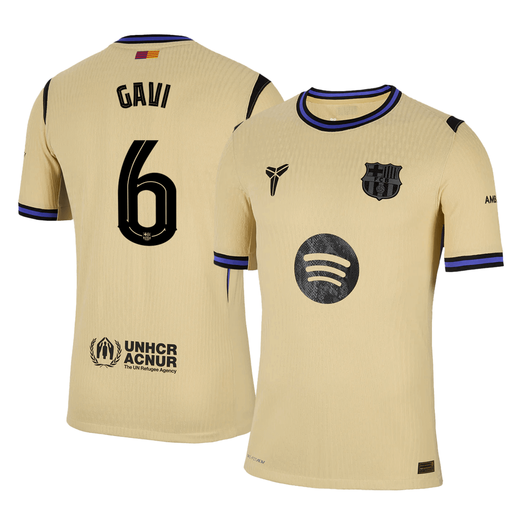 GAVI #6 Barcelona Uit Spelersversie Voetbalshirt 2025/26 - Slim Fit