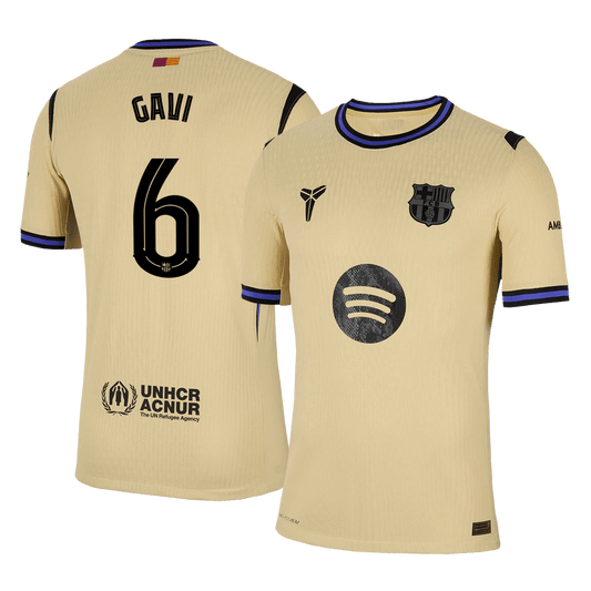 GAVI #6 Barcelona Uit Spelersversie Voetbalshirt 2025/26 - Slim Fit