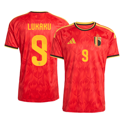 LUKAKU #9 Heren Belgium Thuis Voetbalshirt WK Voetbal 2026