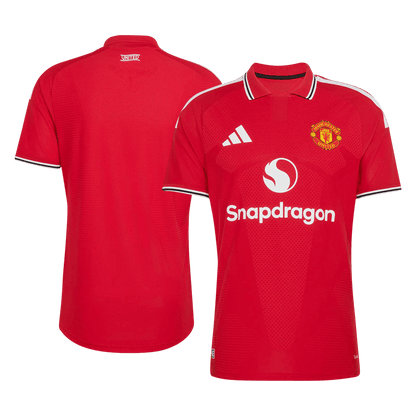 Manchester United Thuis Spelersversie Voetbalshirt 2026/27 - Slim Fit - achterkant