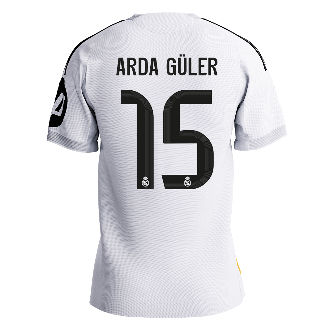ARDA GÜLER #15 Real Madrid Thuis Spelersversie Voetbalshirt 2025/26 - Slim Fit [PREMIUM]