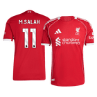 M.SALAH #11 Liverpool Thuis Spelersversie Voetbalshirt 2025/26 - Slim Fit