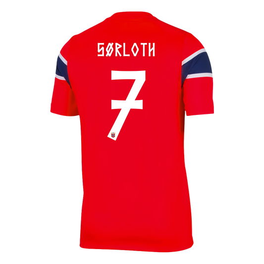 SØRLOTH #7 Heren Norway Thuis Voetbalshirt WK Voetbal 2026 - voorkant