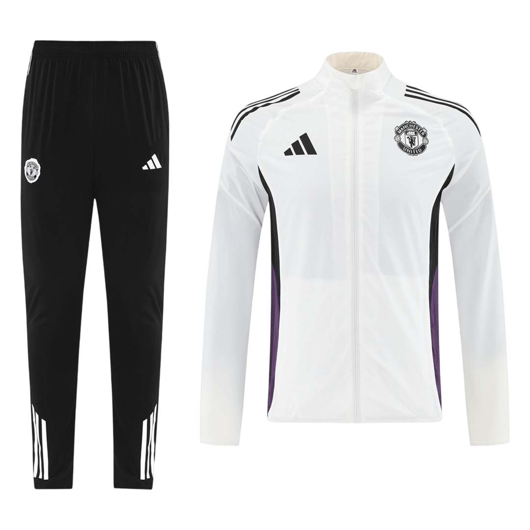Manchester United Trainingsjack Set(top+broek) 2025/26 White