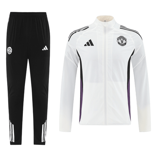 Manchester United Trainingsjack Set(top+broek) 2025/26 White