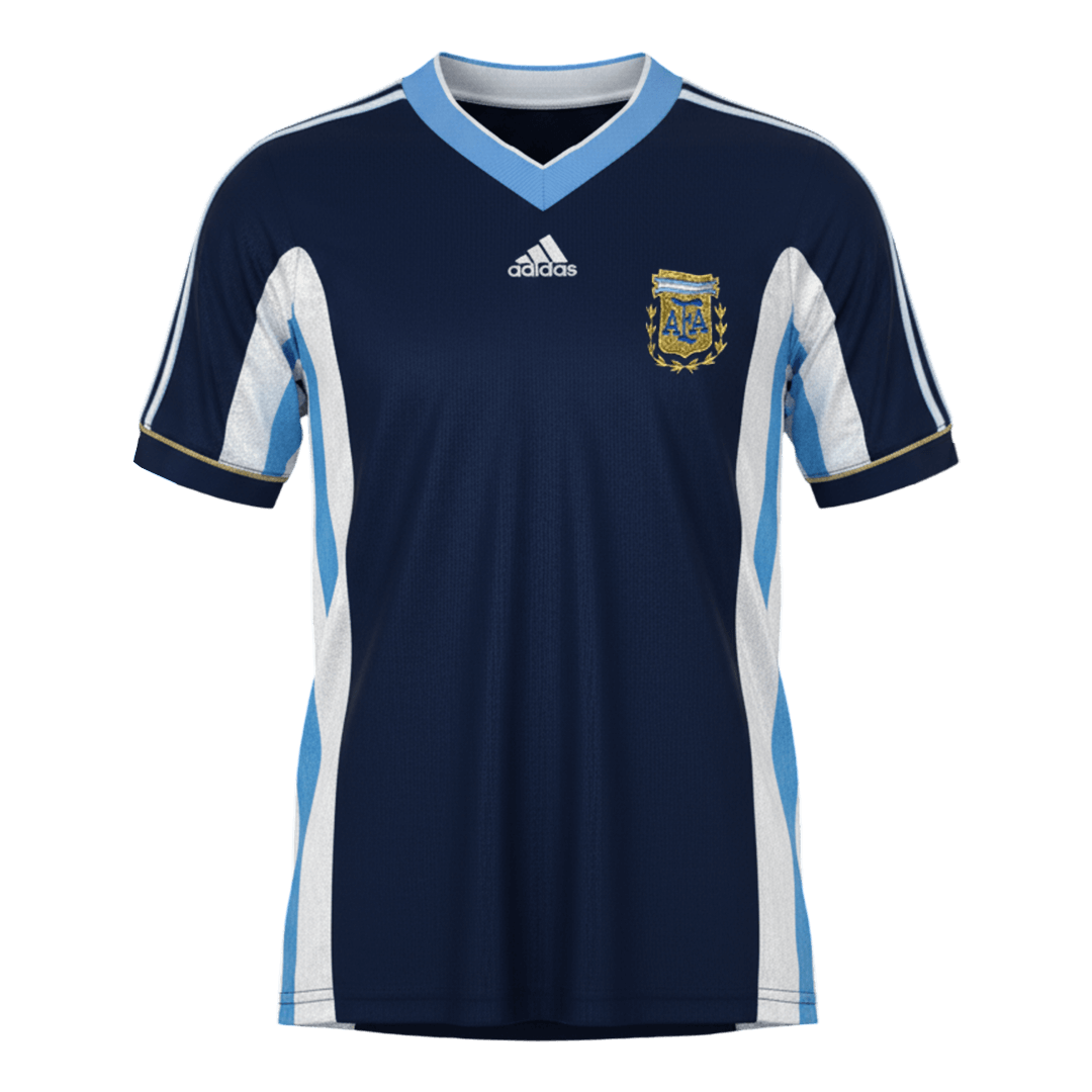 Retro Argentina Uit Voetbalshirt 1998