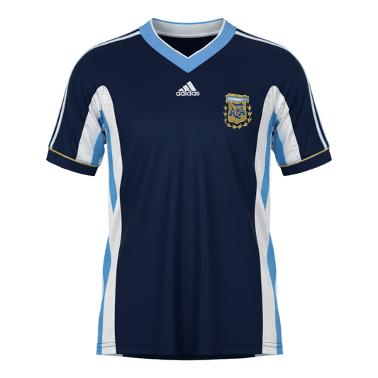 Retro Argentina Uit Voetbalshirt 1998