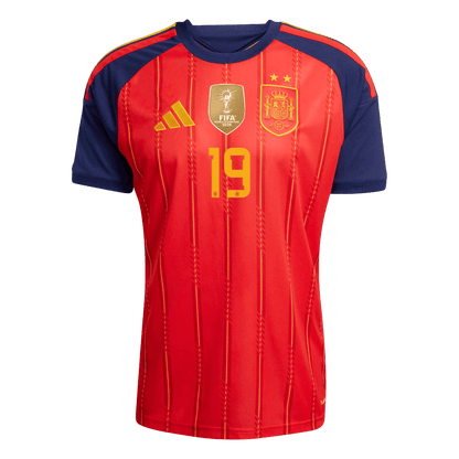 LAMINE YAMAL #19 Heren Spanje thuisshirt WK Voetbal 2026【Kampioenseditie】